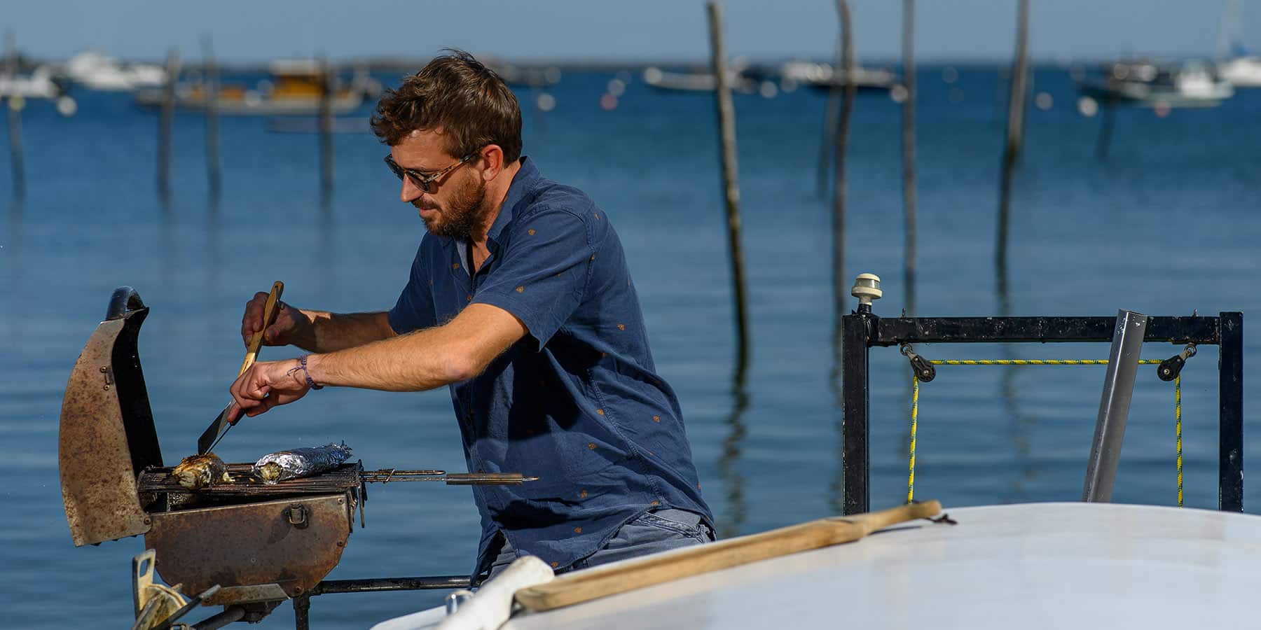 balade en chaland bateau - Arcachon Cap Ferret Bassin Arcachon - Balade sur Chaland - Nos prestations 01